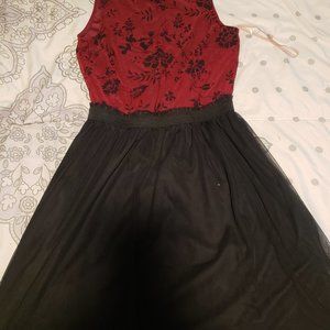 Speechless Girls Juniors Dress Black and Red Size XS
